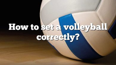 How to set a volleyball correctly?