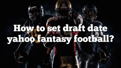 How to set draft date yahoo fantasy football?