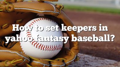 How to set keepers in yahoo fantasy baseball?