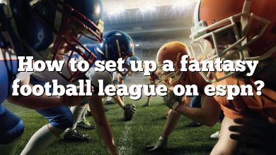 How to set up a fantasy football league on espn?