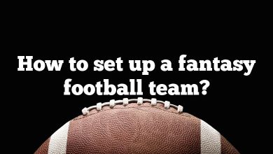 How to set up a fantasy football team?