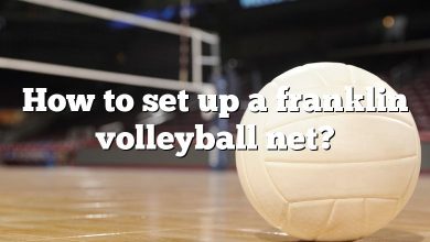 How to set up a franklin volleyball net?