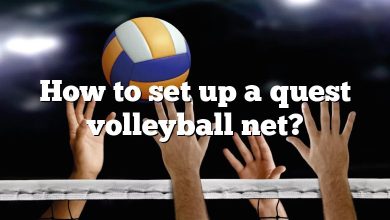 How to set up a quest volleyball net?
