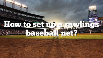 How to set up a rawlings baseball net?