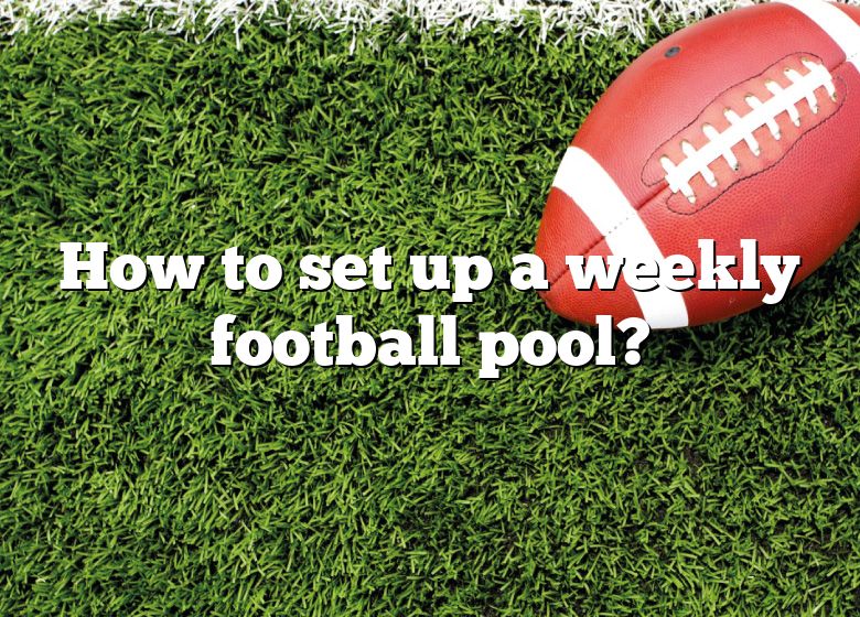 How to Run a Weekly Football Pool