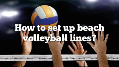 How to set up beach volleyball lines?