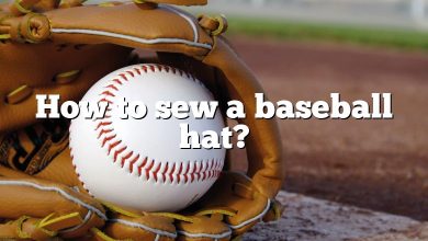 How to sew a baseball hat?