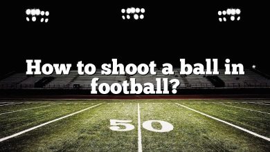 How to shoot a ball in football?
