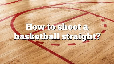 How to shoot a basketball straight?