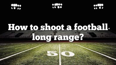 How to shoot a football long range?