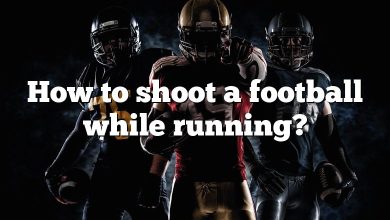 How to shoot a football while running?