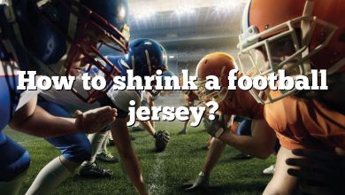 How to shrink a football jersey?