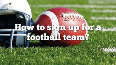 How to sign up for a football team?