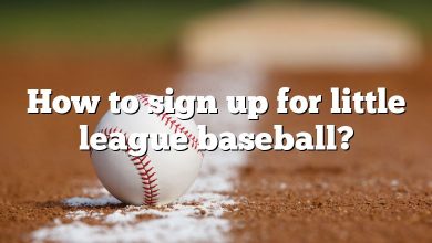 How to sign up for little league baseball?