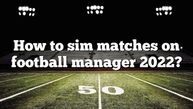 How to sim matches on football manager 2022?