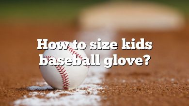 How to size kids baseball glove?