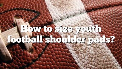 How to size youth football shoulder pads?