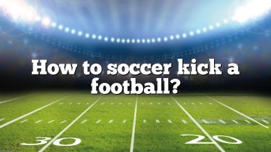 How to soccer kick a football?