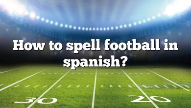 How to spell football in spanish?