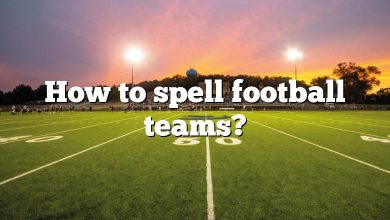 How to spell football teams?