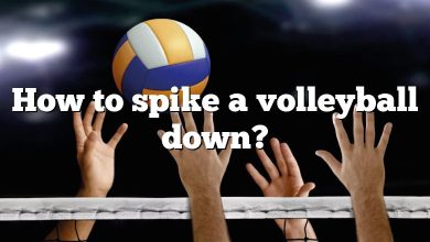 How to spike a volleyball down?