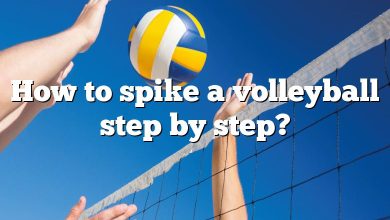 How to spike a volleyball step by step?