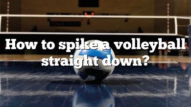 How to spike a volleyball straight down?