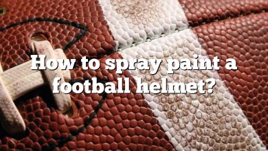 How to spray paint a football helmet?