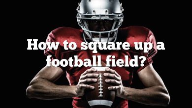 How to square up a football field?