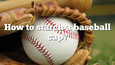 How to starch a baseball cap?