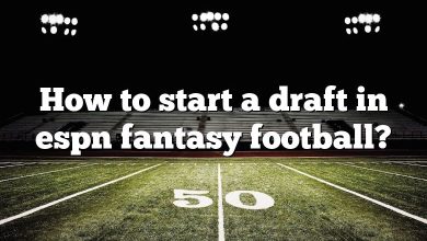How to start a draft in espn fantasy football?