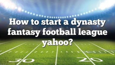 How to start a dynasty fantasy football league yahoo?