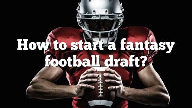 How to start a fantasy football draft?