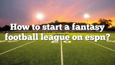 How to start a fantasy football league on espn?