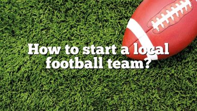 How to start a local football team?