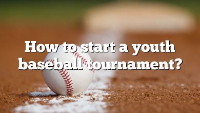 How to start a youth baseball tournament?