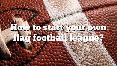 How to start your own flag football league?