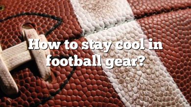 How to stay cool in football gear?