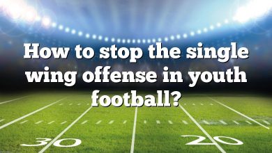 How to stop the single wing offense in youth football?