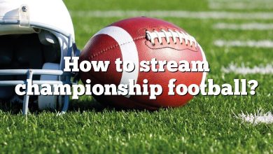 How to stream championship football?