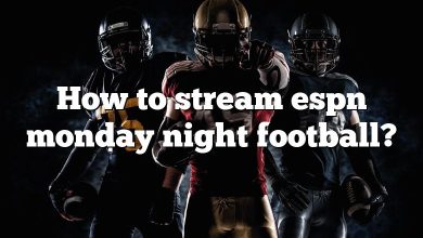 How to stream espn monday night football?