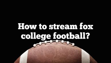 How to stream fox college football?