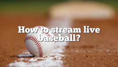 How to stream live baseball?