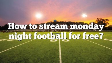 How to stream monday night football for free?