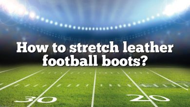 How to stretch leather football boots?