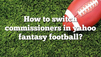 How to switch commissioners in yahoo fantasy football?