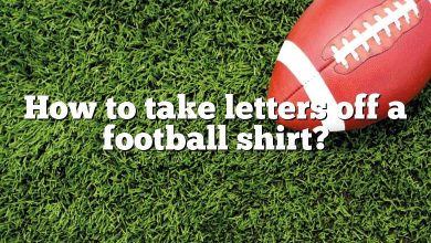 How to take letters off a football shirt?
