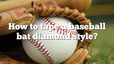 How to tape a baseball bat diamond style?