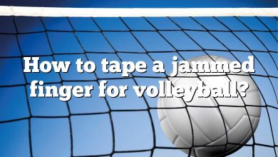 How to tape a jammed finger for volleyball?