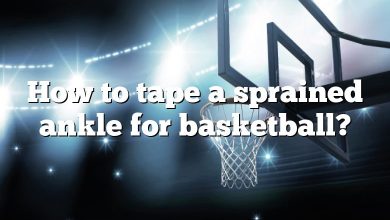 How to tape a sprained ankle for basketball?